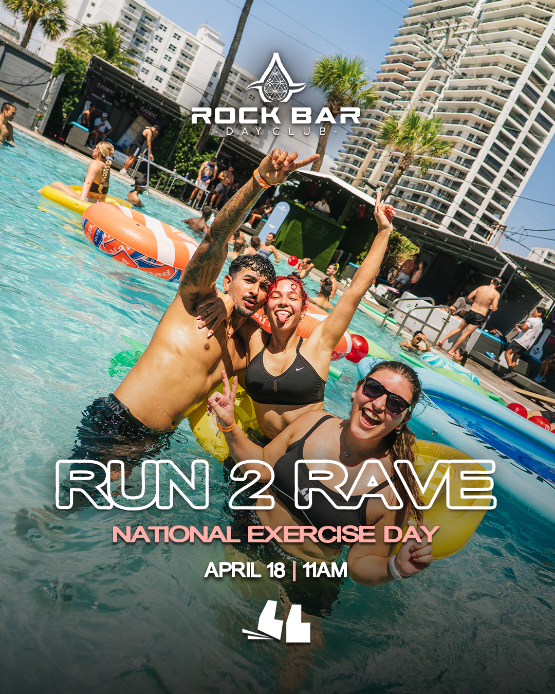 RUN 2 POOL PARTY @ ROCKBAR FTL BEACH